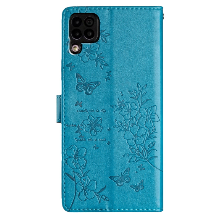 For Huawei P40 lite Butterflies And Flowers Leather Phone Case