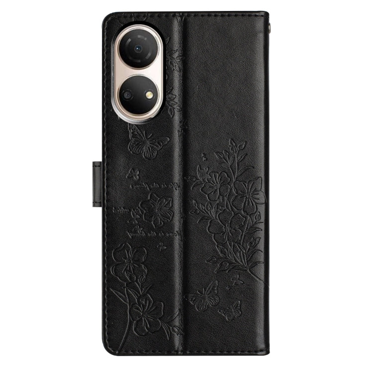 For Honor X7 / Play 30 Plus Butterflies And Flowers Leather Phone Case