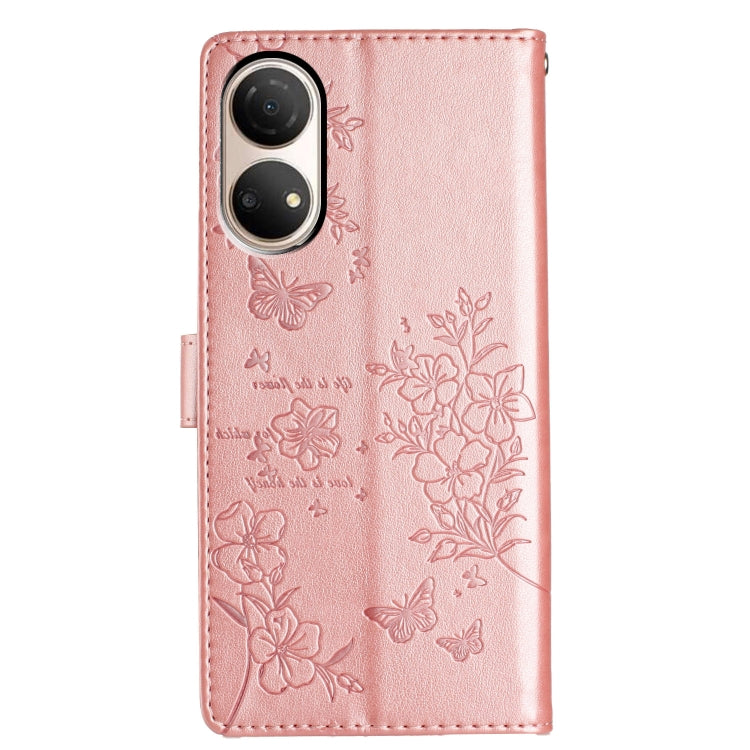 For Honor X7 / Play 30 Plus Butterflies And Flowers Leather Phone Case