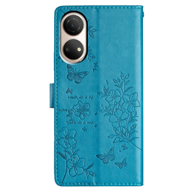 For Honor X7 / Play 30 Plus Butterflies And Flowers Leather Phone Case