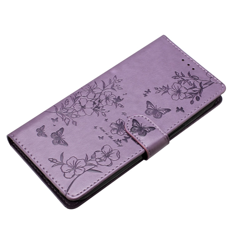 For Honor X8a Butterflies And Flowers Leather Phone Case