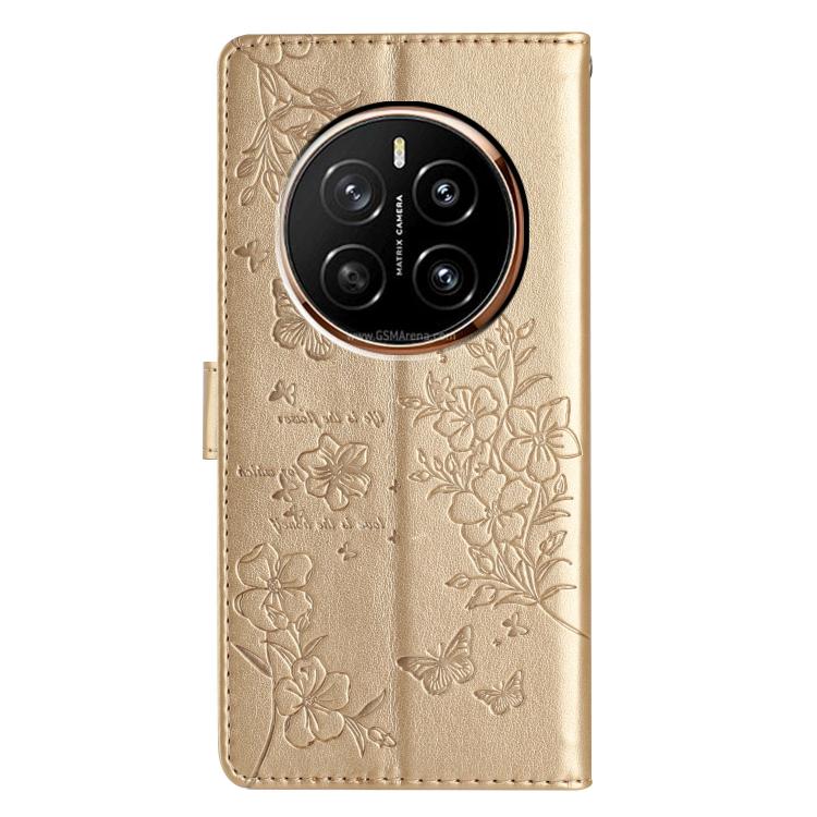 For Honor Magic7 Pro Butterflies And Flowers Leather Phone Case