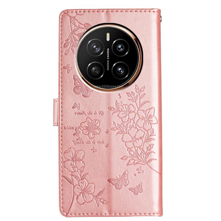 For Honor Magic7 Pro Butterflies And Flowers Leather Phone Case