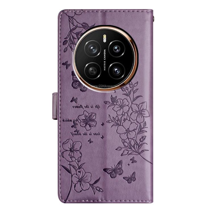 For Honor Magic7 Pro Butterflies And Flowers Leather Phone Case