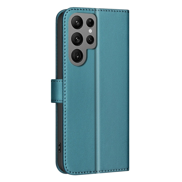 For Samsung Galaxy S25 Ultra 5G Square Texture Leather Phone Case
