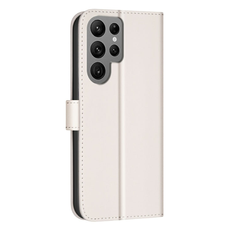 For Samsung Galaxy S25 Ultra 5G Square Texture Leather Phone Case
