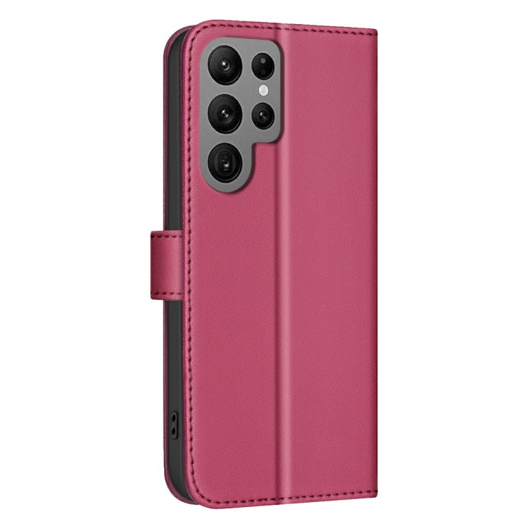 For Samsung Galaxy S25 Ultra 5G Square Texture Leather Phone Case