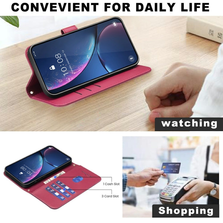 For Samsung Galaxy S25 Ultra 5G Square Texture Leather Phone Case