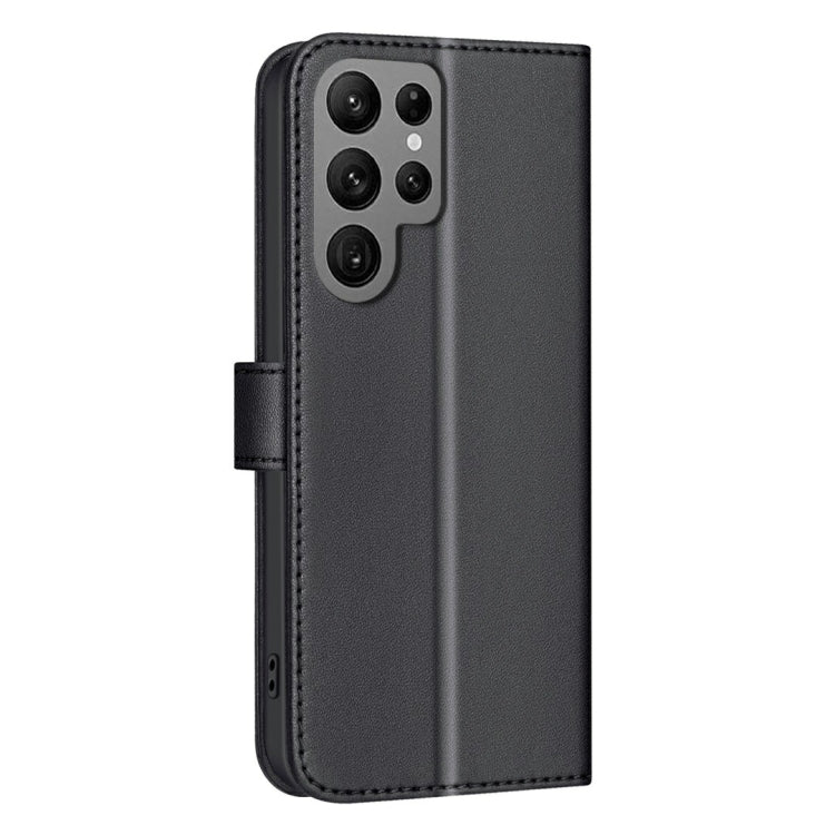 For Samsung Galaxy S25 Ultra 5G Square Texture Leather Phone Case