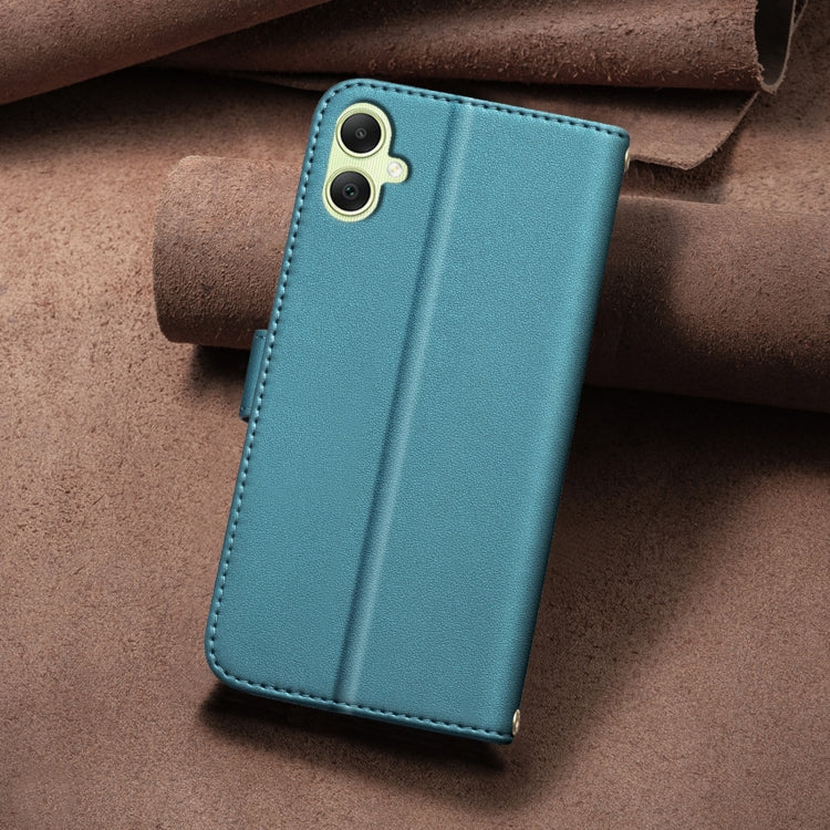 For Samsung Galaxy A05 Square Texture Leather Phone Case