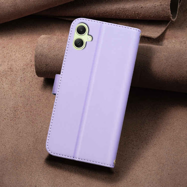 For Samsung Galaxy A05 Square Texture Leather Phone Case