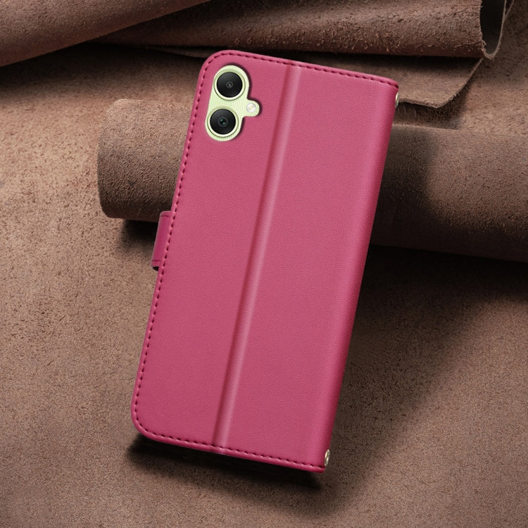 For Samsung Galaxy A05 Square Texture Leather Phone Case