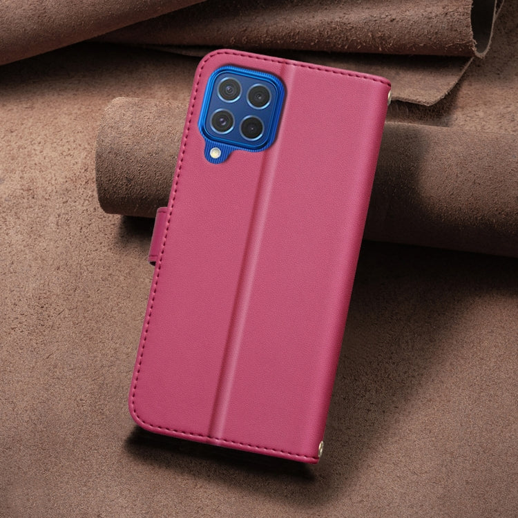 For Samsung Galaxy A22 4G Square Texture Leather Phone Case