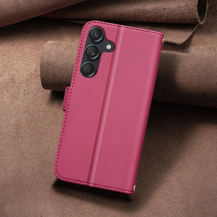 For Samsung Galaxy A25 5G Square Texture Leather Phone Case