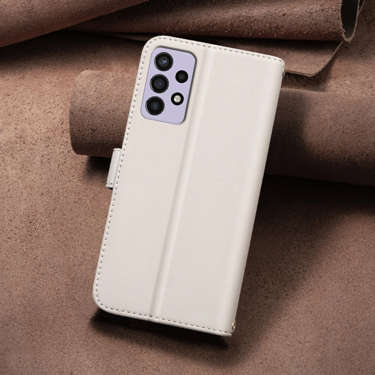 For Samsung Galaxy A72 Square Texture Leather Phone Case