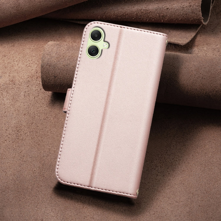 For Samsung Galaxy A06 Square Texture Leather Phone Case