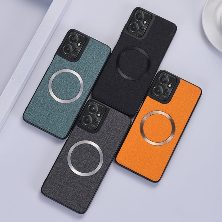 For Motorola Moto G 5G 2024 CD Magsafe Magnetic Cloth Texture Phone Case