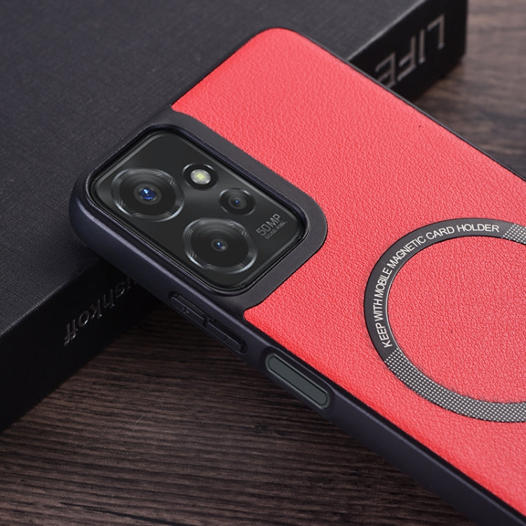 For Motorola Moto G 5G 2024 PU MagSafe Magnetic Phone Case