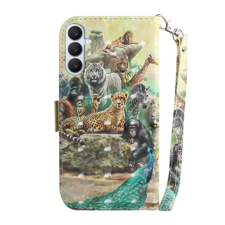 For Samsung Galaxy S26+ 5G 3D Colored Flip Leather Phone Case