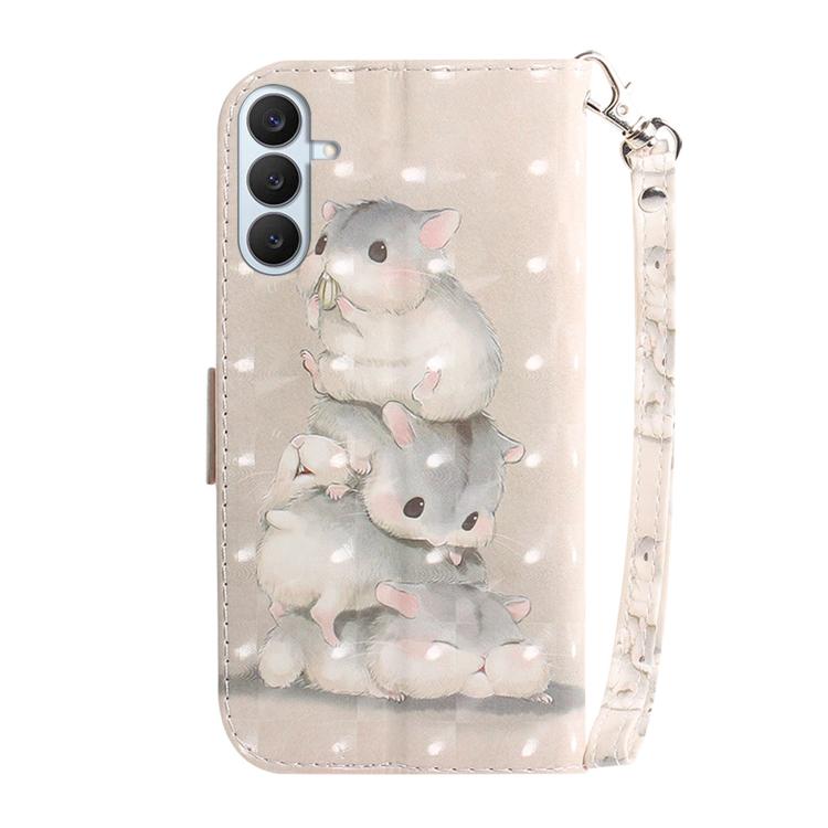 For Samsung Galaxy S26+ 5G 3D Colored Flip Leather Phone Case