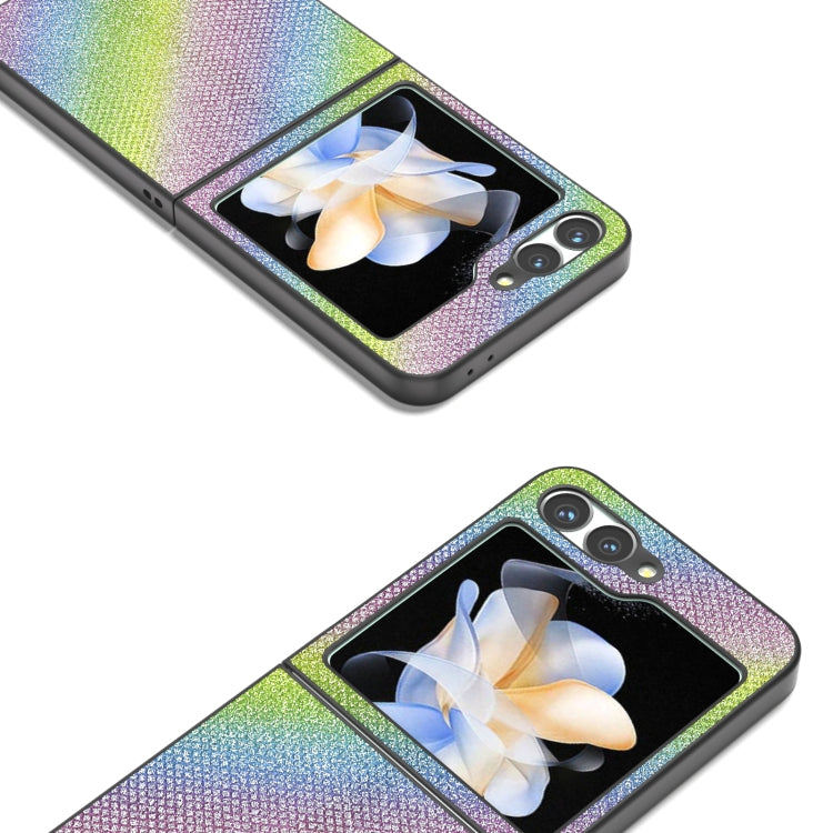 For Samsung Galaxy Z Flip6 / Flip7 FE Diamond Series Black Frame Full Coverage Phone Case