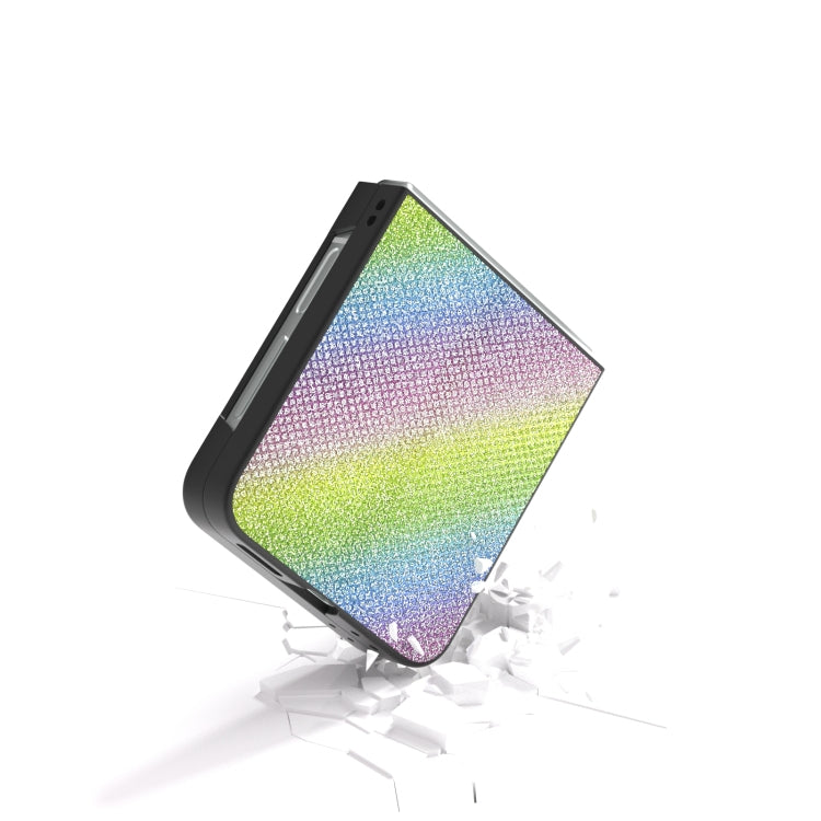 For Samsung Galaxy Z Flip6 / Flip7 FE Diamond Series Black Frame Full Coverage Phone Case