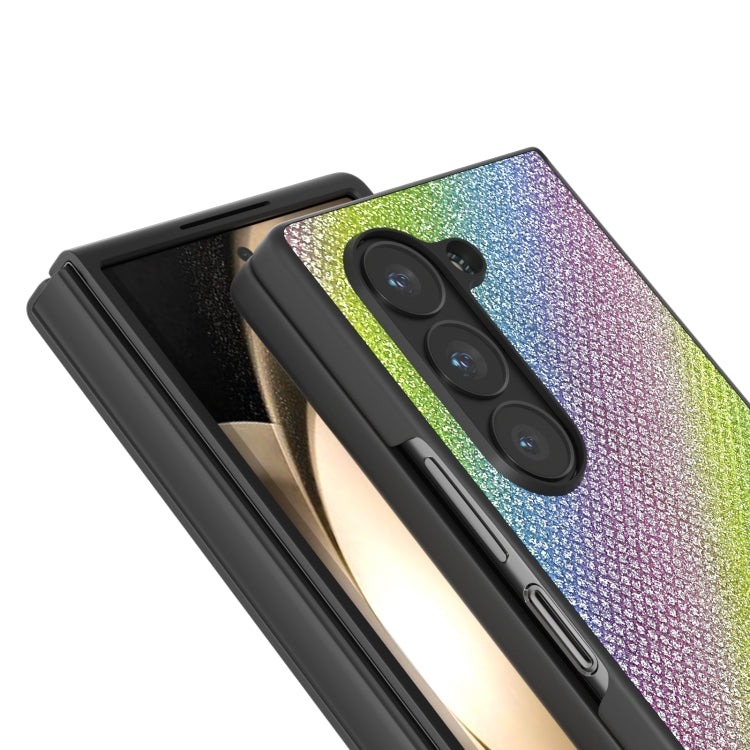 For Samsung Galaxy Z Fold6 Diamond Series Black Frame Full Coverage Phone Case