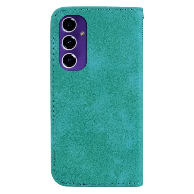 For Samsung Galaxy S24 FE 5G Seven-shaped Embossed Leather Phone Case