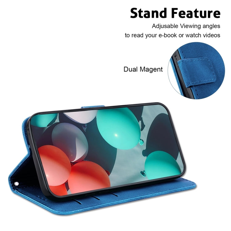For Samsung Galaxy S24 FE 5G Seven-shaped Embossed Leather Phone Case