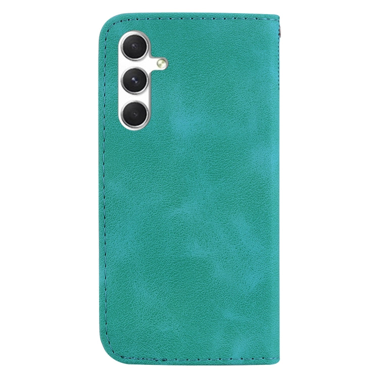 For Samsung Galaxy S25 5G Seven-shaped Embossed Leather Phone Case
