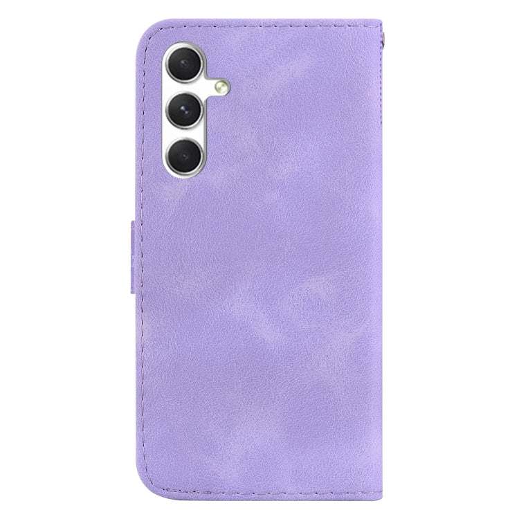 For Samsung Galaxy S25 5G Seven-shaped Embossed Leather Phone Case