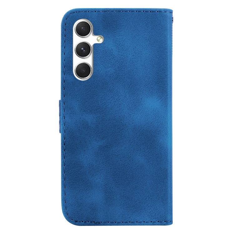 For Samsung Galaxy S25 5G Seven-shaped Embossed Leather Phone Case