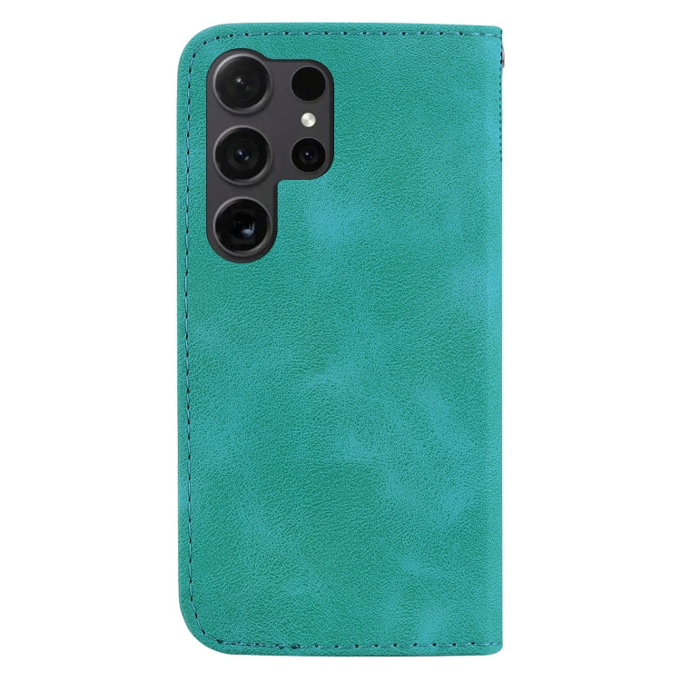 For Samsung Galaxy S25 Ultra 5G Seven-shaped Embossed Leather Phone Case