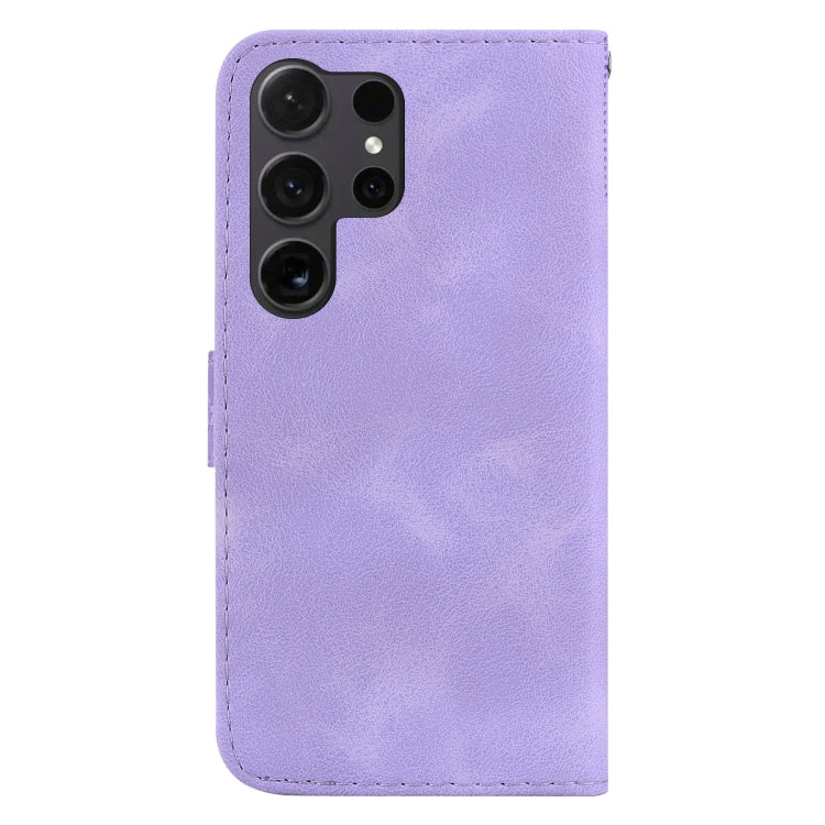 For Samsung Galaxy S25 Ultra 5G Seven-shaped Embossed Leather Phone Case