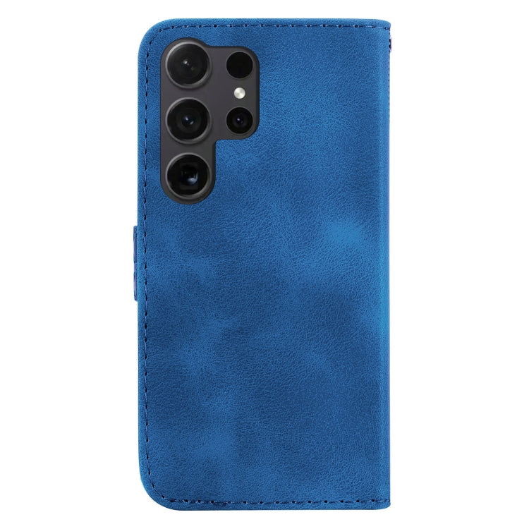 For Samsung Galaxy S25 Ultra 5G Seven-shaped Embossed Leather Phone Case