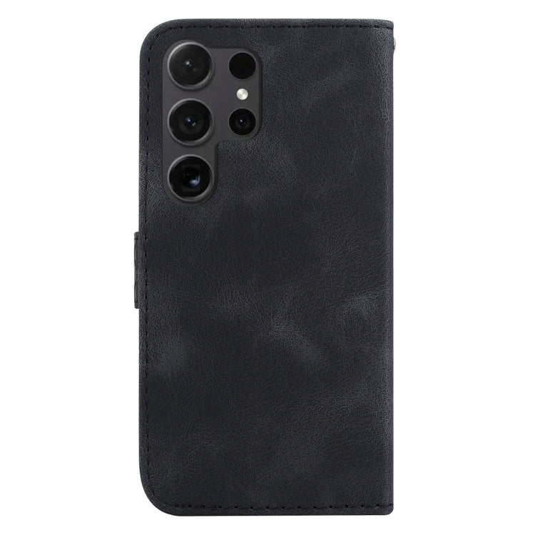 For Samsung Galaxy S25 Ultra 5G Seven-shaped Embossed Leather Phone Case