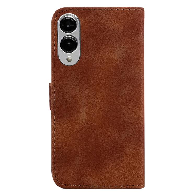 For Samsung Galaxy S25 Edge 5G Seven-shaped Embossed Leather Phone Case