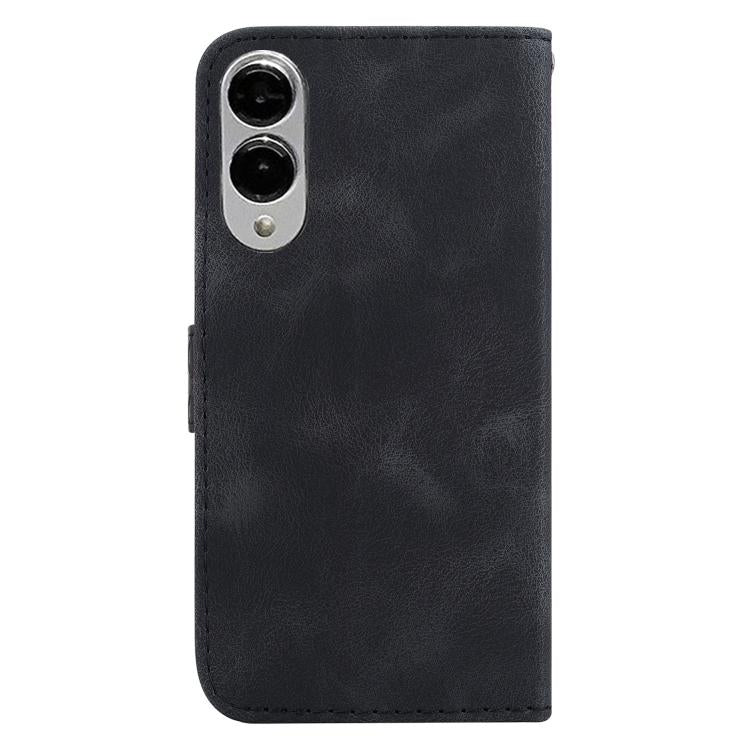 For Samsung Galaxy S25 Edge 5G Seven-shaped Embossed Leather Phone Case