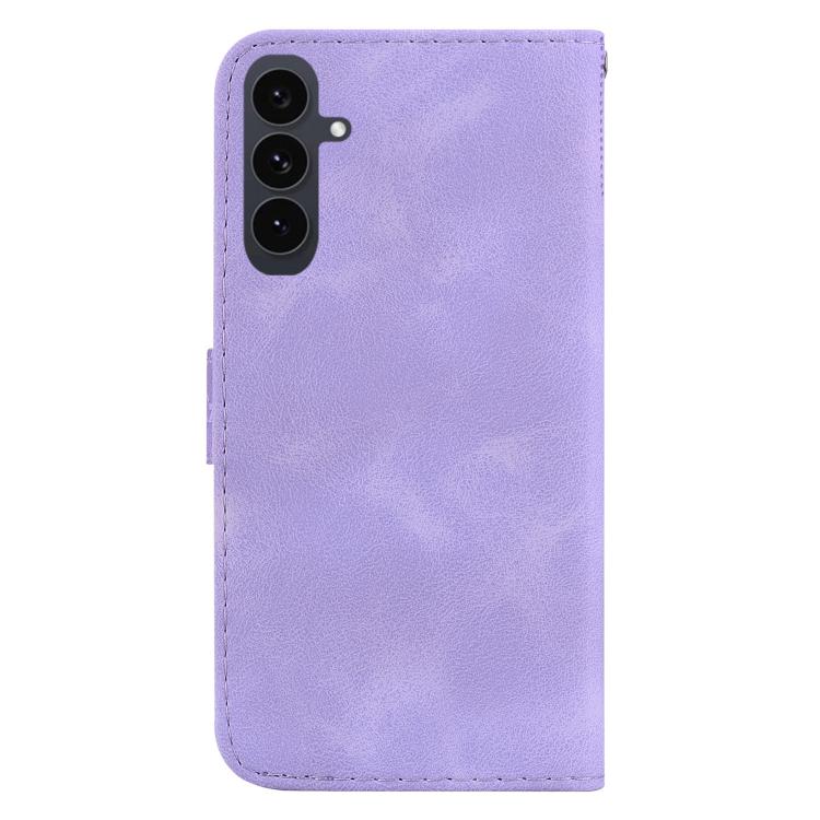 For Samsung Galaxy S25 FE 5G Seven-shaped Embossed Leather Phone Case