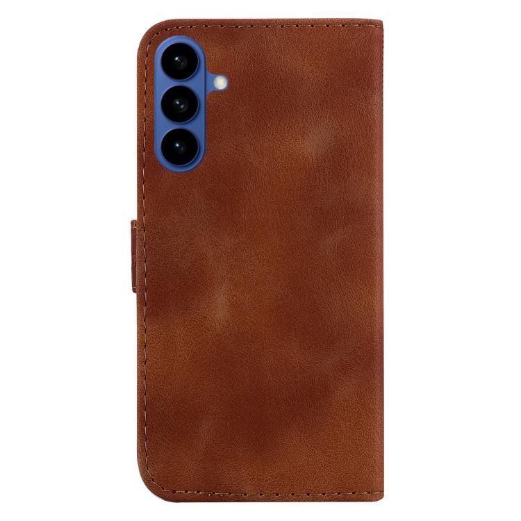 For Samsung Galaxy S26 5G Seven-shaped Embossed Leather Phone Case