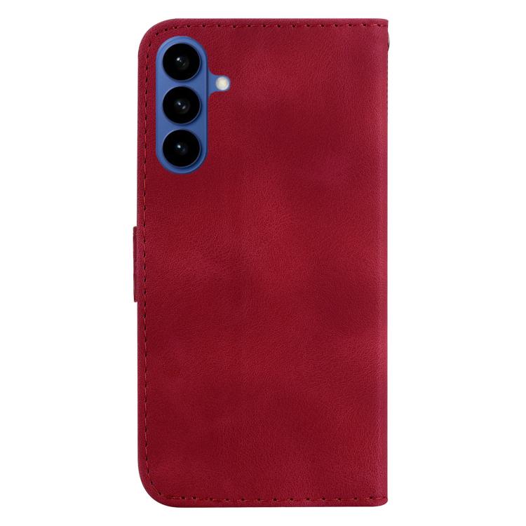 For Samsung Galaxy S26 5G Seven-shaped Embossed Leather Phone Case
