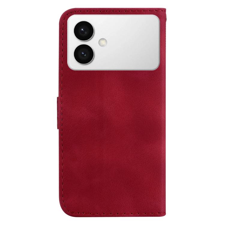 For Samsung Galaxy S26 Edge 5G Seven-shaped Embossed Leather Phone Case