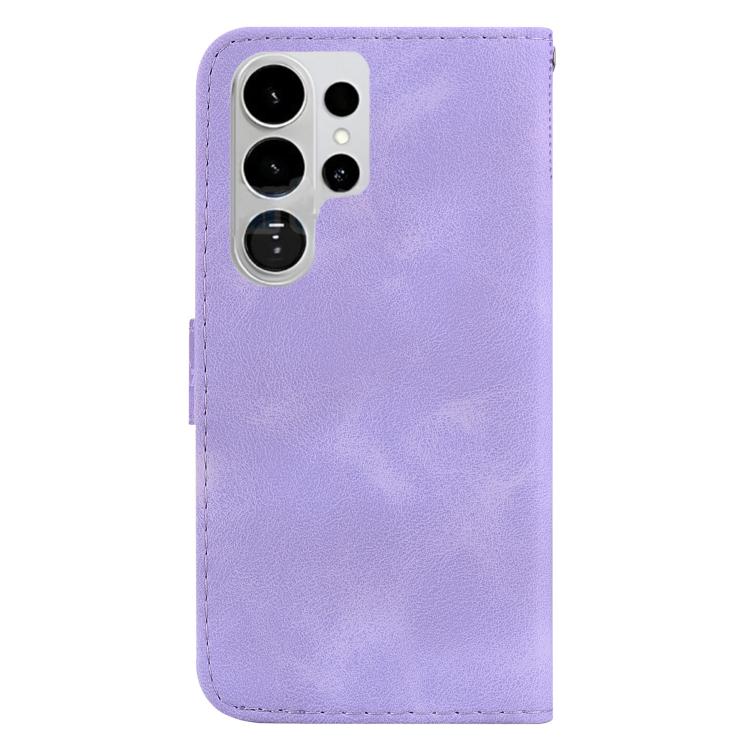 For Samsung Galaxy S26 Ultra 5G Seven-shaped Embossed Leather Phone Case