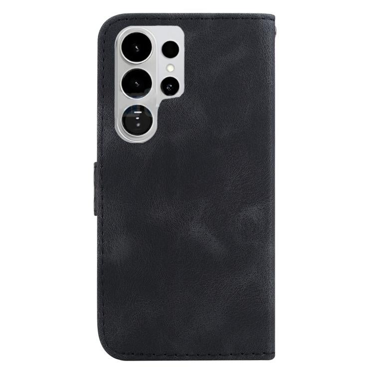 For Samsung Galaxy S26 Ultra 5G Seven-shaped Embossed Leather Phone Case