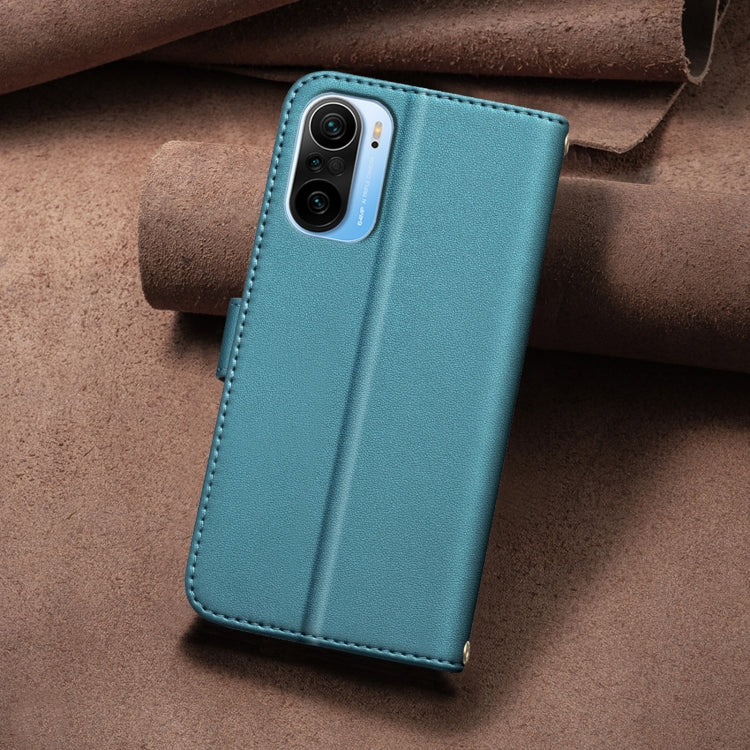 For Xiaomi Poco F3 / Mi 11i Square Texture Leather Phone Case