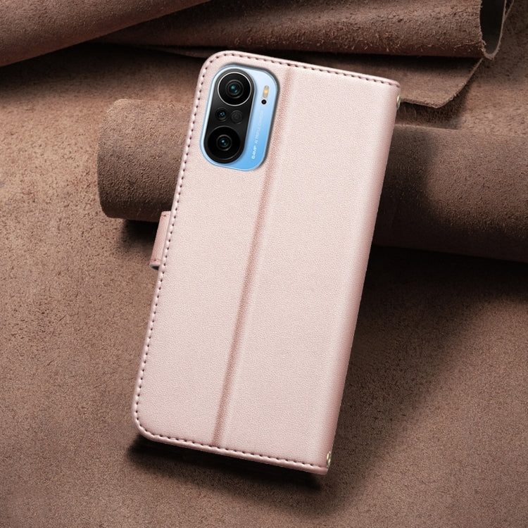 For Xiaomi Poco F3 / Mi 11i Square Texture Leather Phone Case