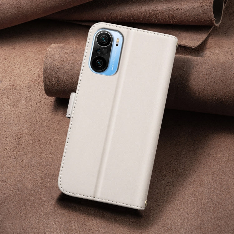 For Xiaomi Poco F3 / Mi 11i Square Texture Leather Phone Case