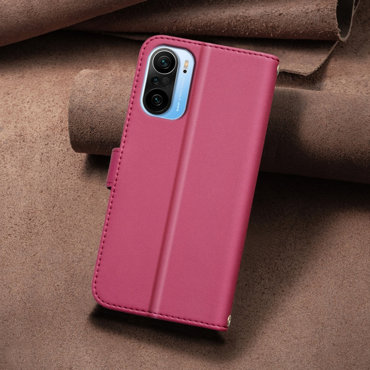 For Xiaomi Poco F3 / Mi 11i Square Texture Leather Phone Case