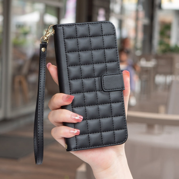 For Xiaomi Poco F3 / Mi 11i Square Texture Leather Phone Case