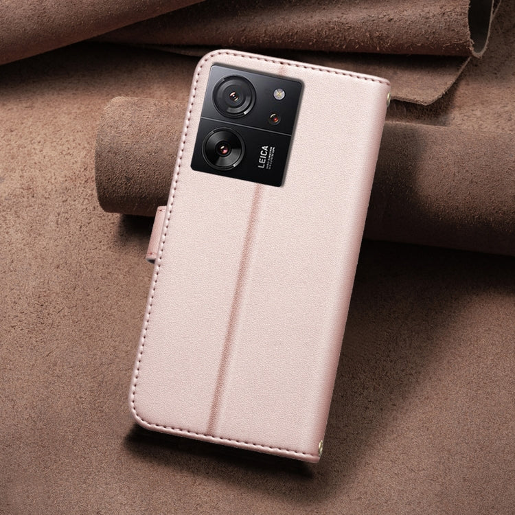 For Xiaomi 13T / Redmi K60 Ultra Square Texture Leather Phone Case